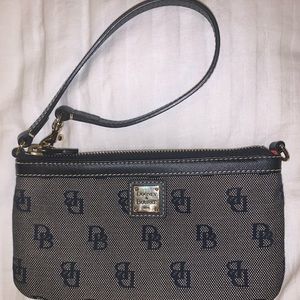 Dooney & Bourke Navy Blue Zipper Clutch